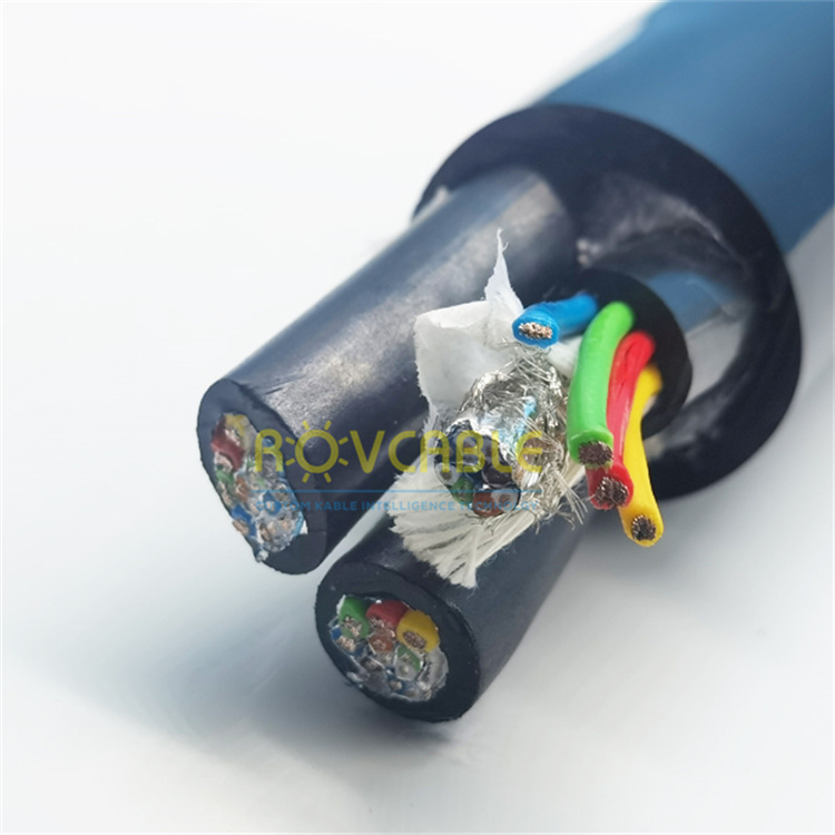 Customized 4 Pairs Of Signal Cable With 4 Core Power Cable 