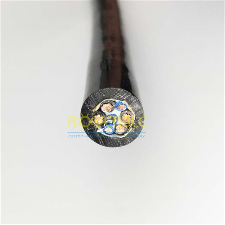 TPEE Insulation Material underwater robot 6 core + fiber optic cable