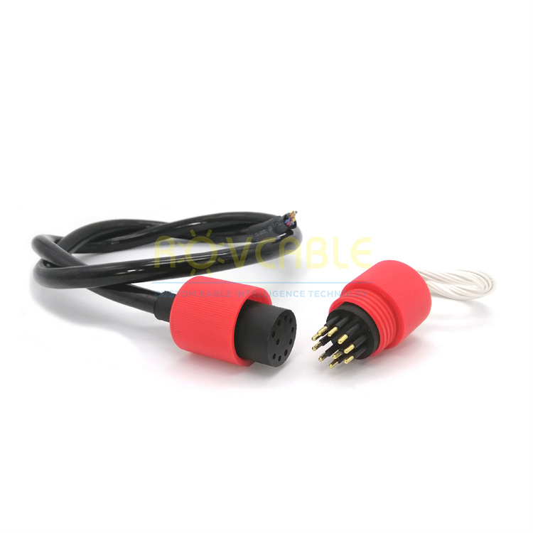 10pin pluggable wet micro circular connector submarinos underwater ROV connector mcbh10m mcil10f 