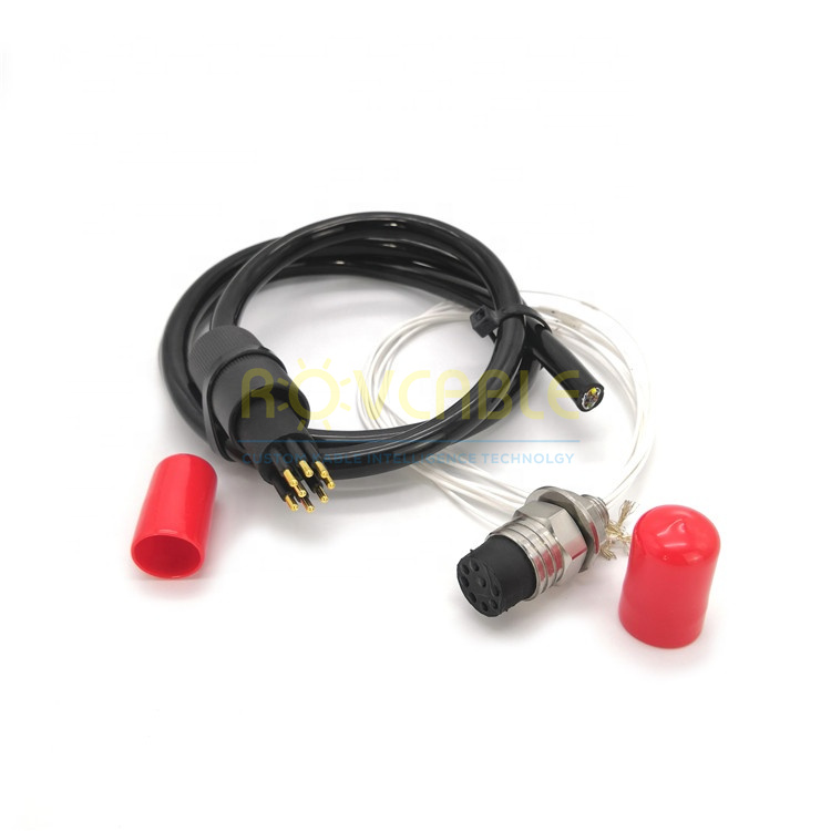 IP69K marine robot connector double end 8pin female cable MCIL8F MCBH8M  micro circular underwater subsea connector 