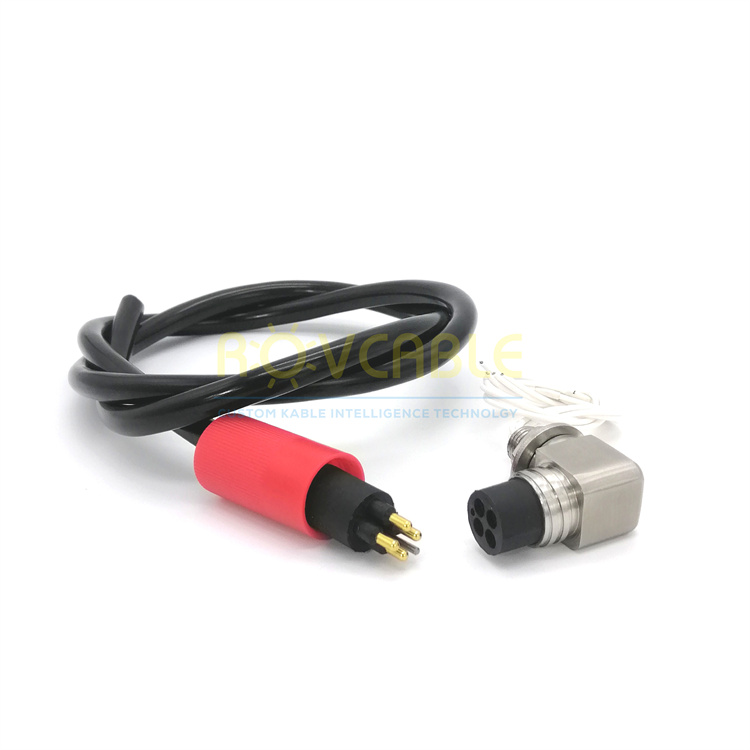 IP69K Marine waterproof  4pin male cable female bulkhead connector Subsea MCIL4M MCBH4FRA ROV Underwater Connector 