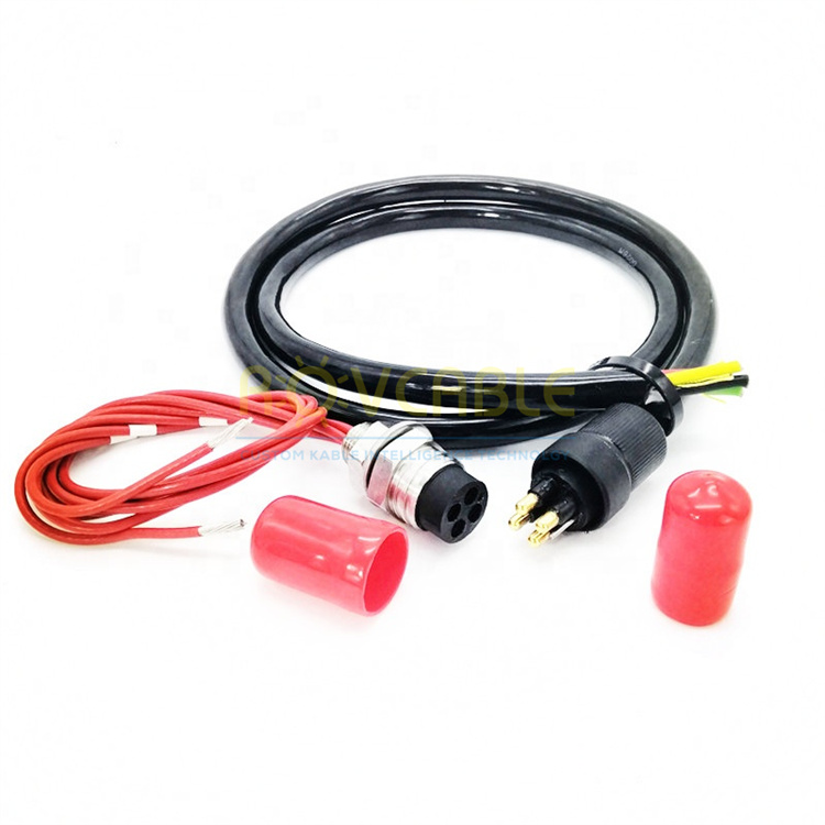 Pluggable wet underwater cable ROV connector watertight plug ip69K High Current 25A HPBH4F HPIL4M connector 