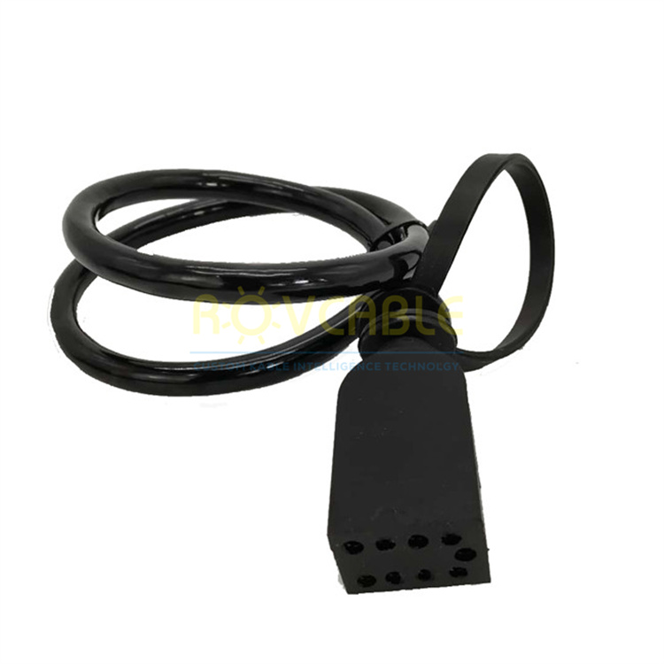 waterproof 9 pin right angle marine connector 7000m depth rov underwater cable connect